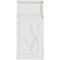 Ekena Millwork Plinth Block, Polyurethane, 9-5/8 in H, 4-3/8 in W, Factory Primed PB04X10X01DI - alternate 1